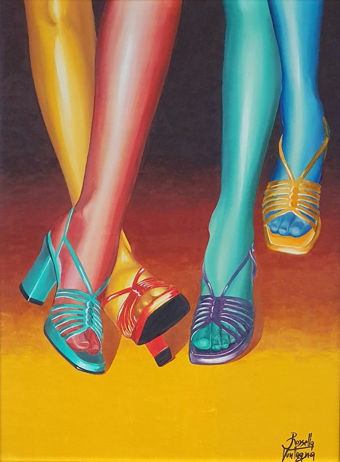 Olio su cartone telato VANITA' 30x40